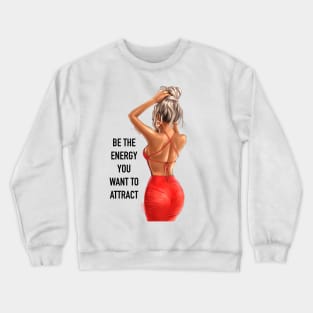 Red Dress Girl Crewneck Sweatshirt